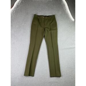 NWT Chicos So Slimming Elyse Ponte Pants Green Size 0R/US S Stretch Slim Leg